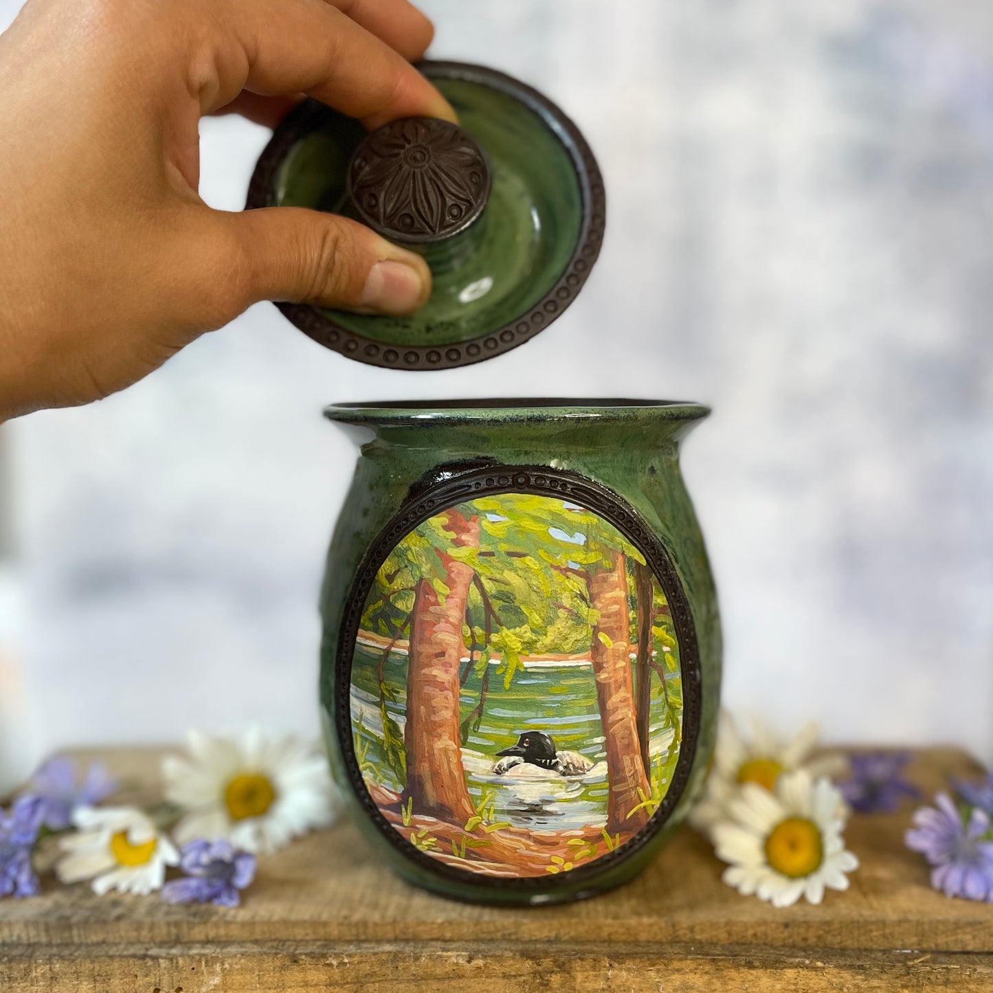 52. 20oz. Loon Jar