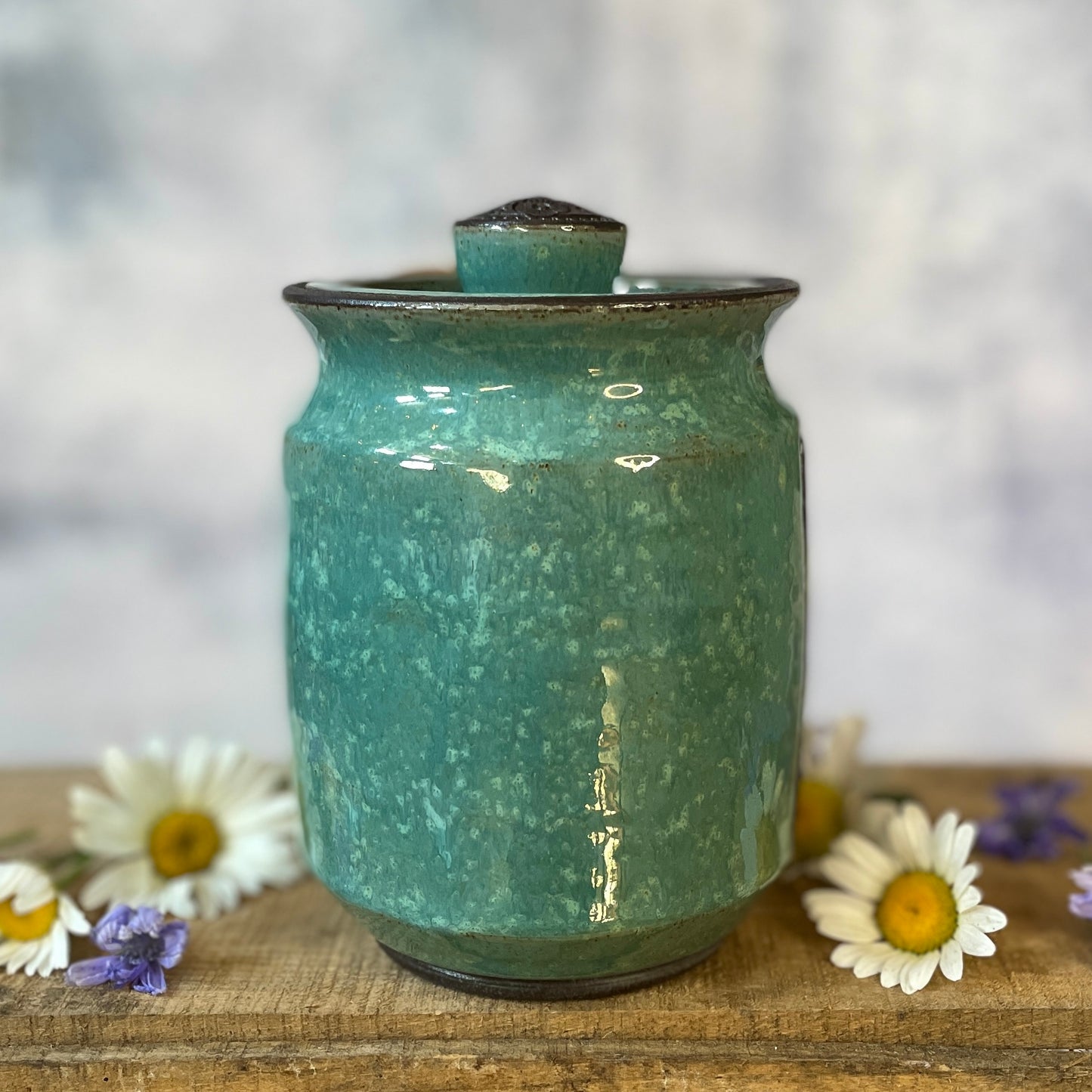 53. 19oz. Cedar Waxwing and Saskatoon Berry Jar with Scoop
