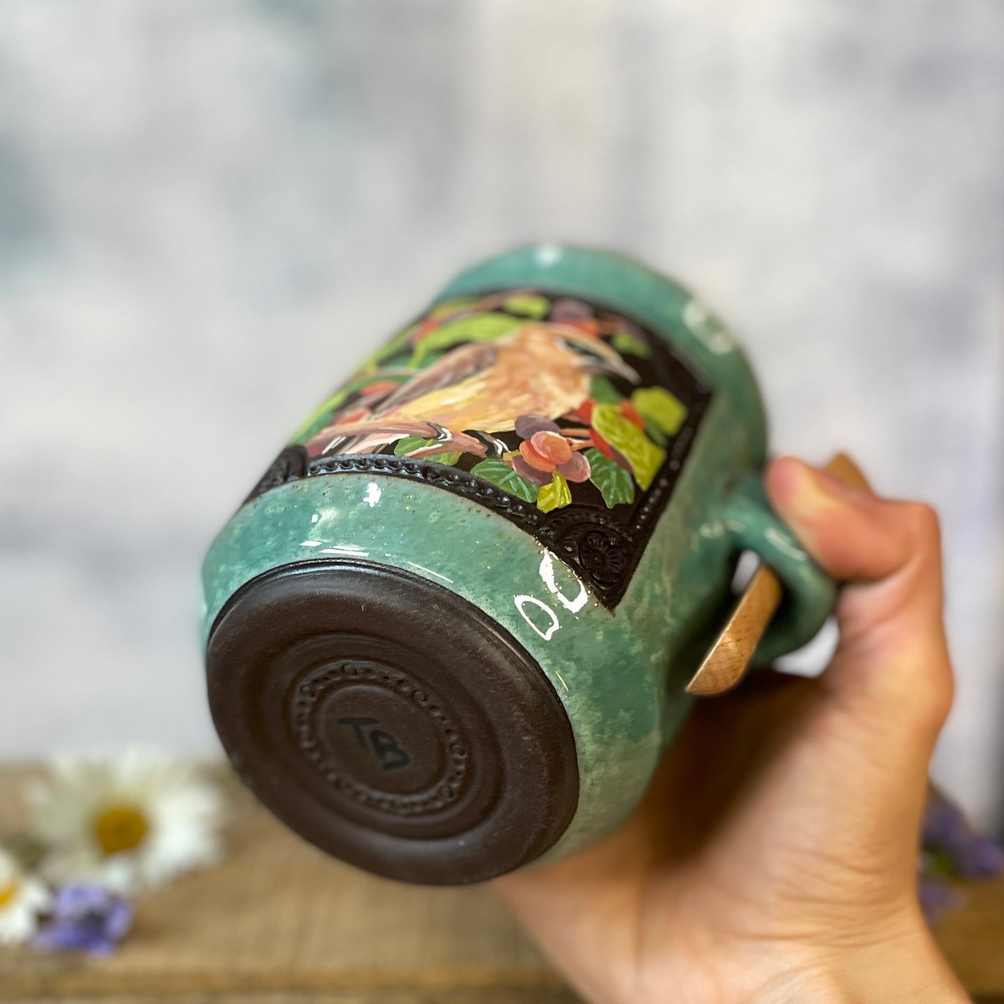 53. 19oz. Cedar Waxwing and Saskatoon Berry Jar with Scoop