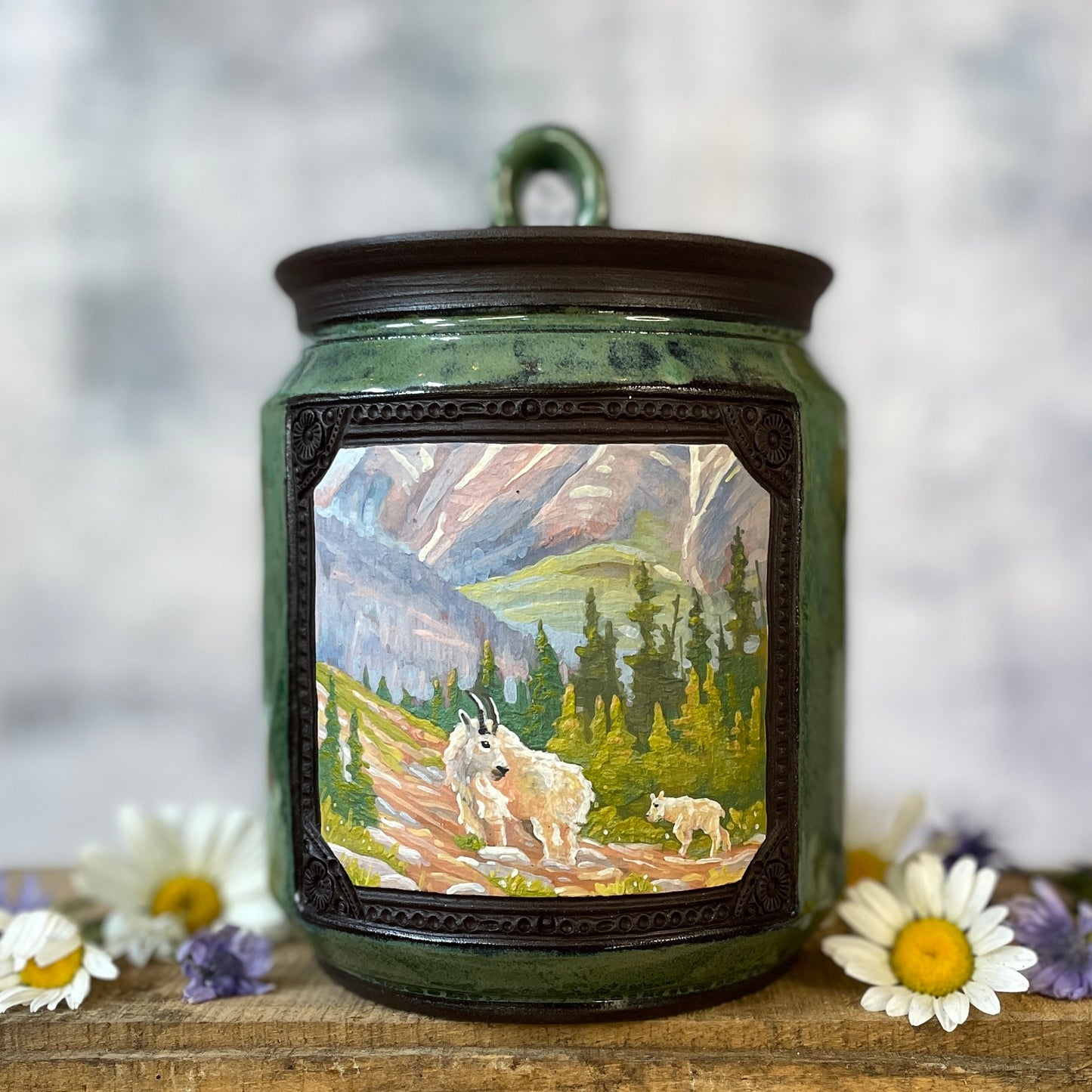 55. 35oz. Mountain Goat Jar