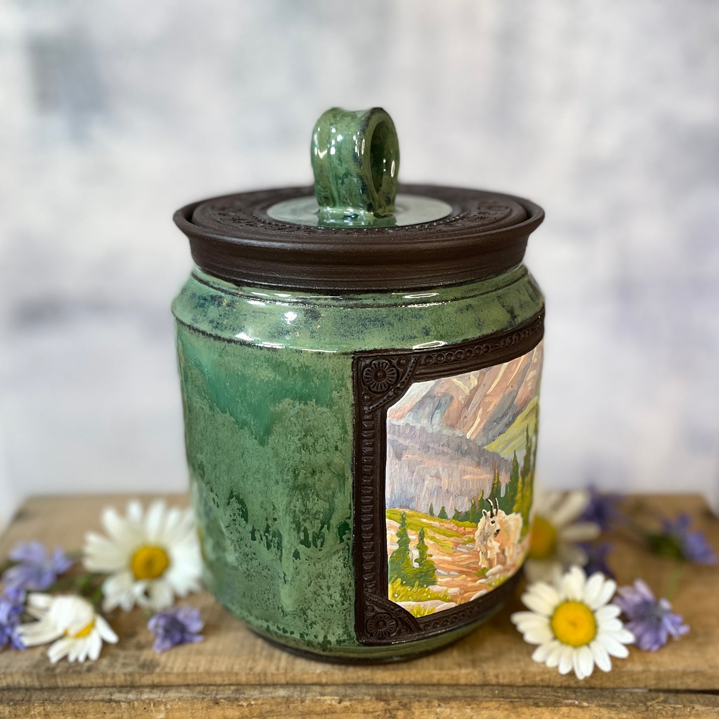 55. 35oz. Mountain Goat Jar