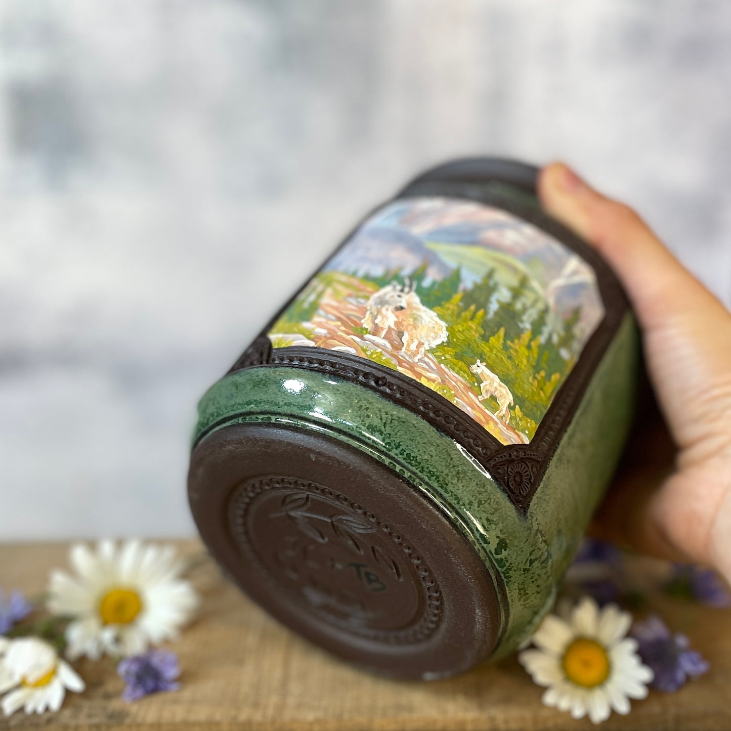 55. 35oz. Mountain Goat Jar