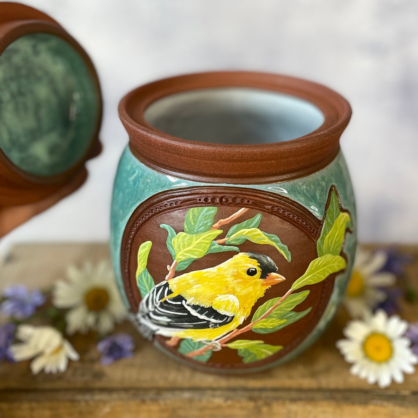 56. 34oz. Goldfinch Jar