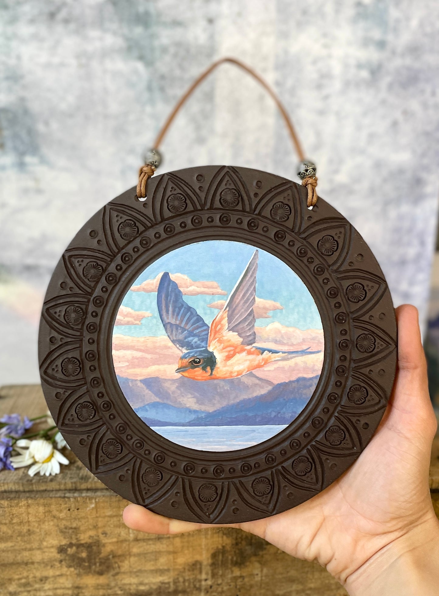 60. Kootenay Lake Swallow 7" Wall Hanging