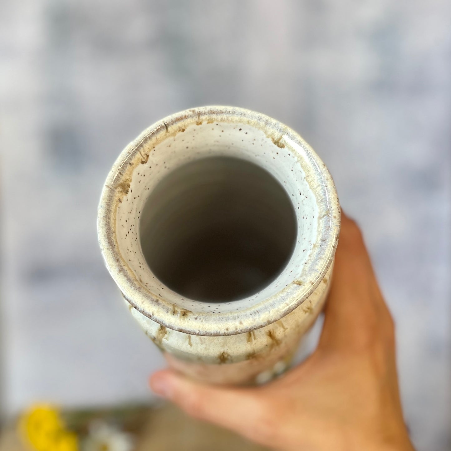 73. 8.75" Loon and Minnows Vase