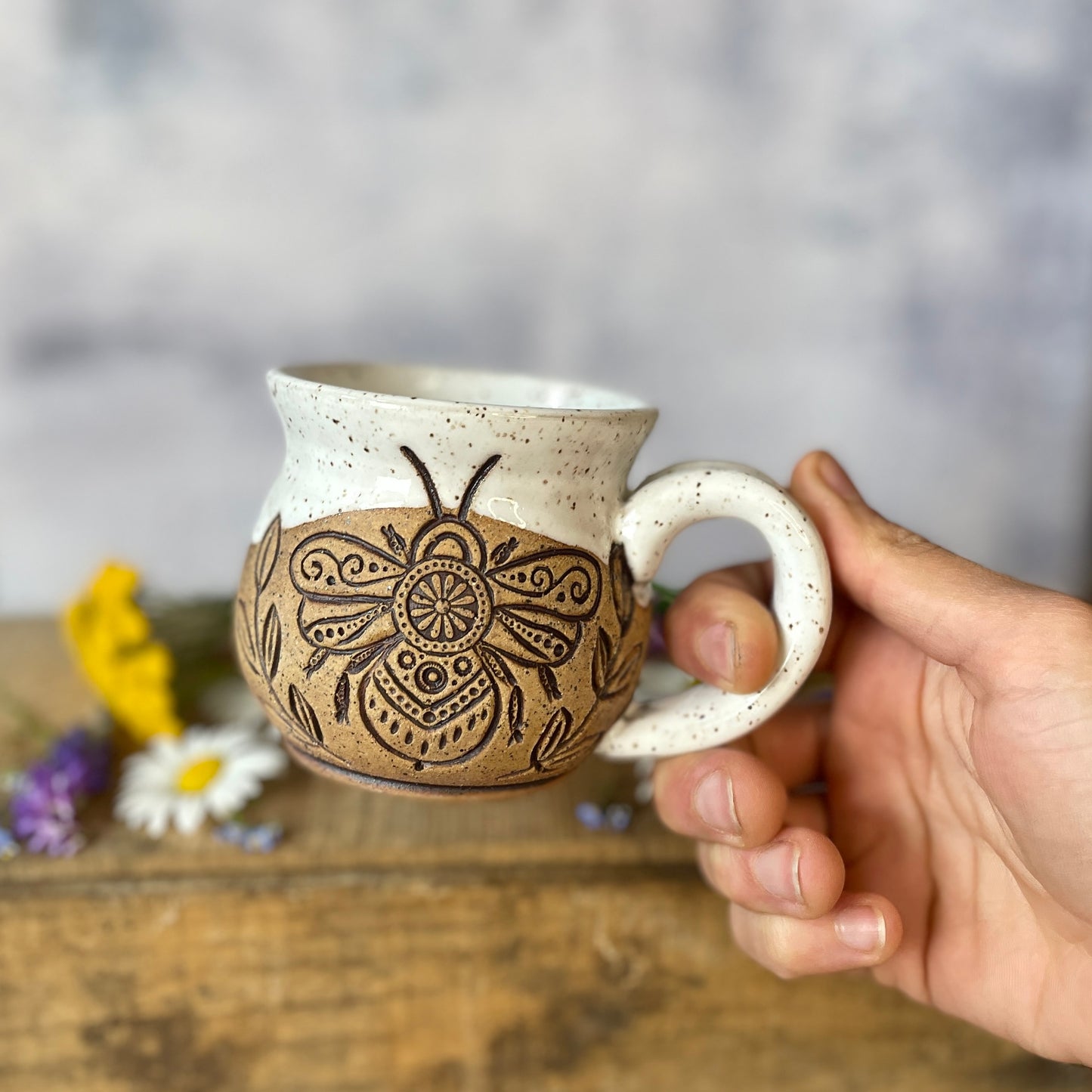 77. 7oz. Honeybee Mini Mug