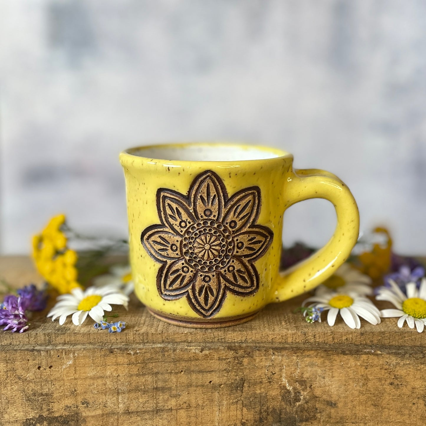 81. 6oz. Sunflower Mini Mug
