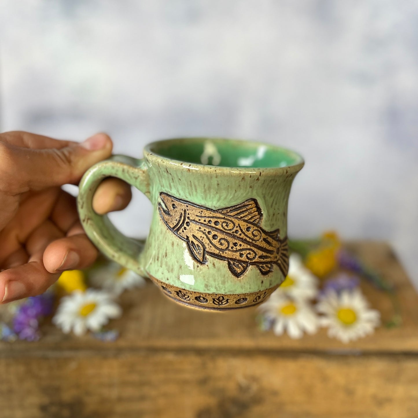 84. Pair of 5oz. Trout Mini Mug