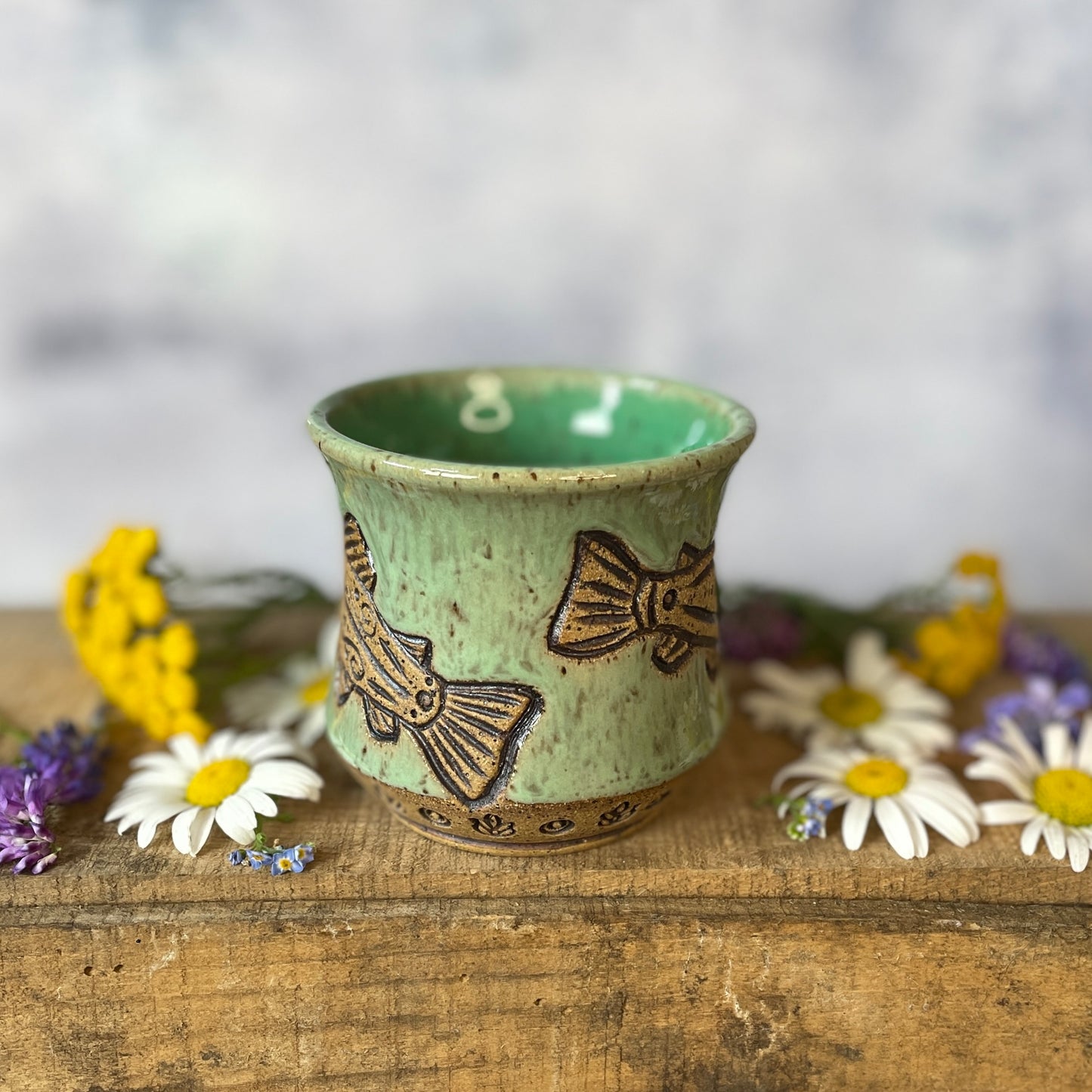 84. Pair of 5oz. Trout Mini Mug