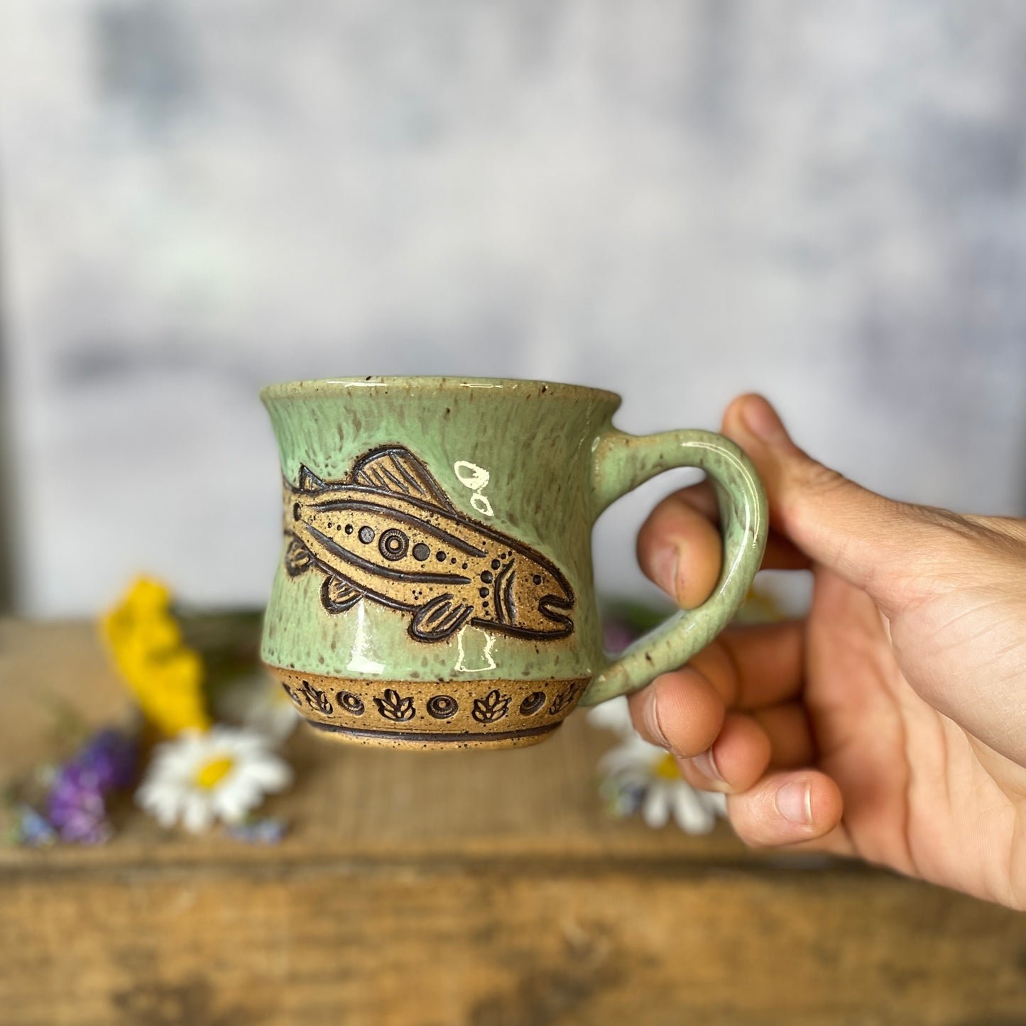84. Pair of 5oz. Trout Mini Mug