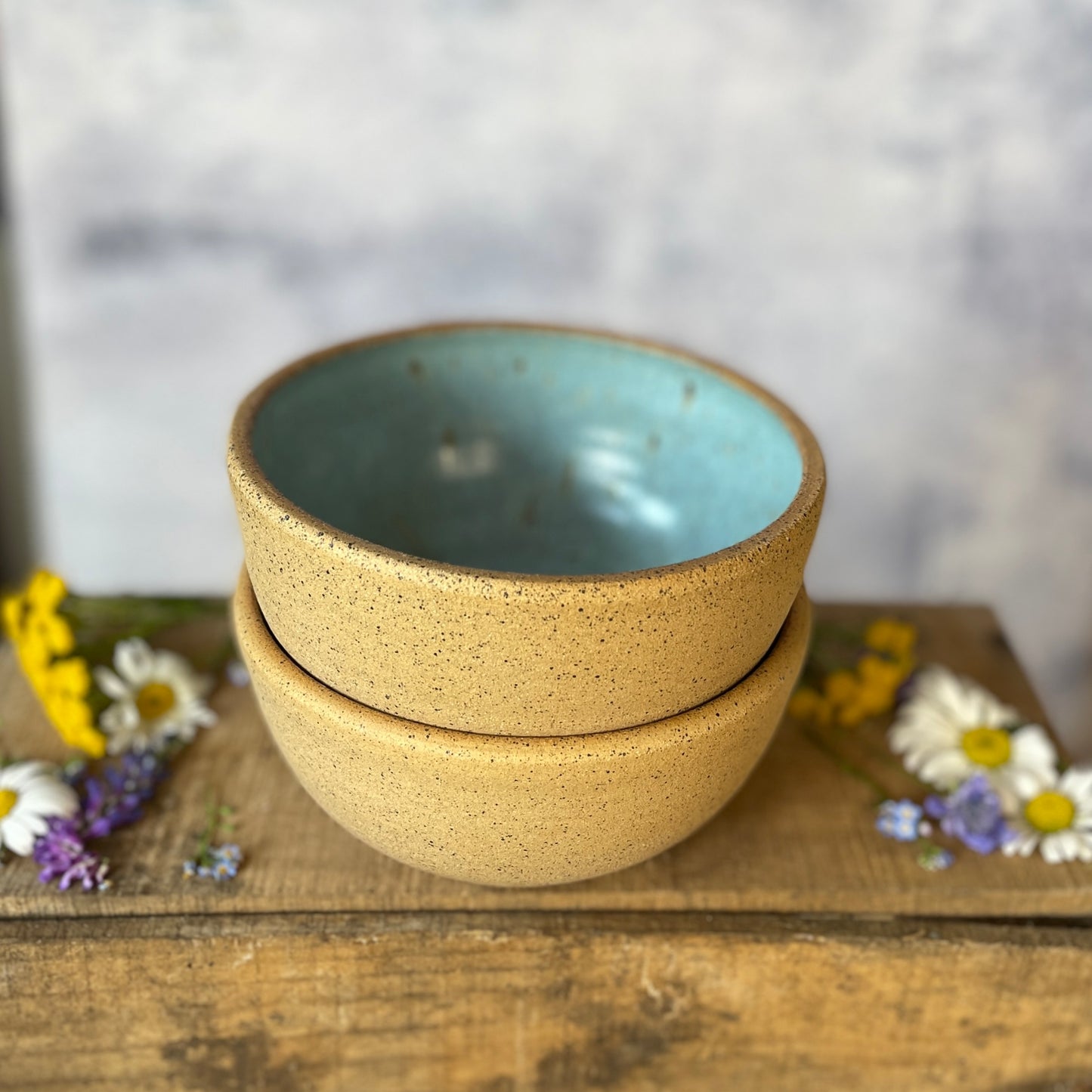 88. Set of Two 2.5x5.5 Classic Glazed Bowls