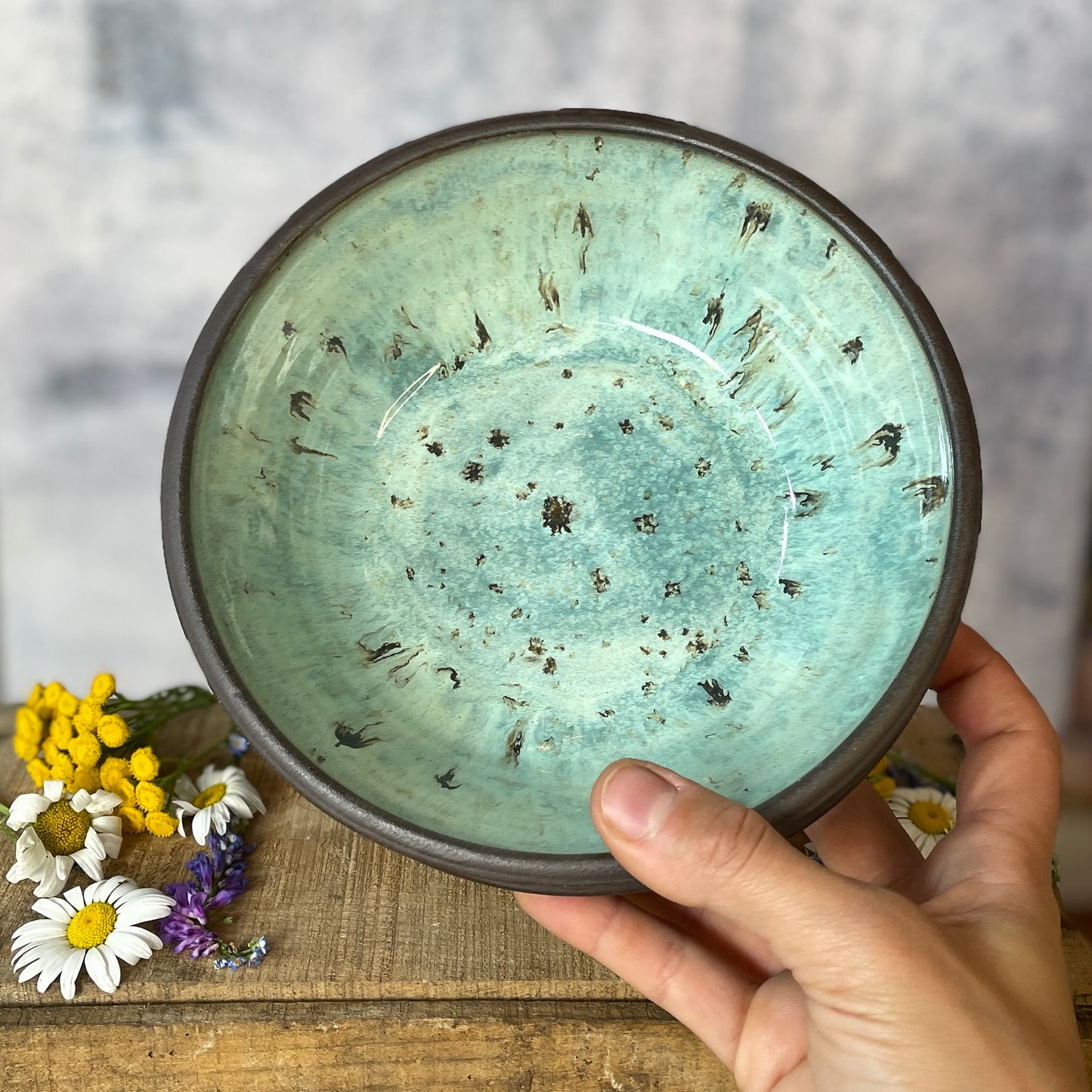 93. Set of Two 2"x7" Classic Glazed Bowls