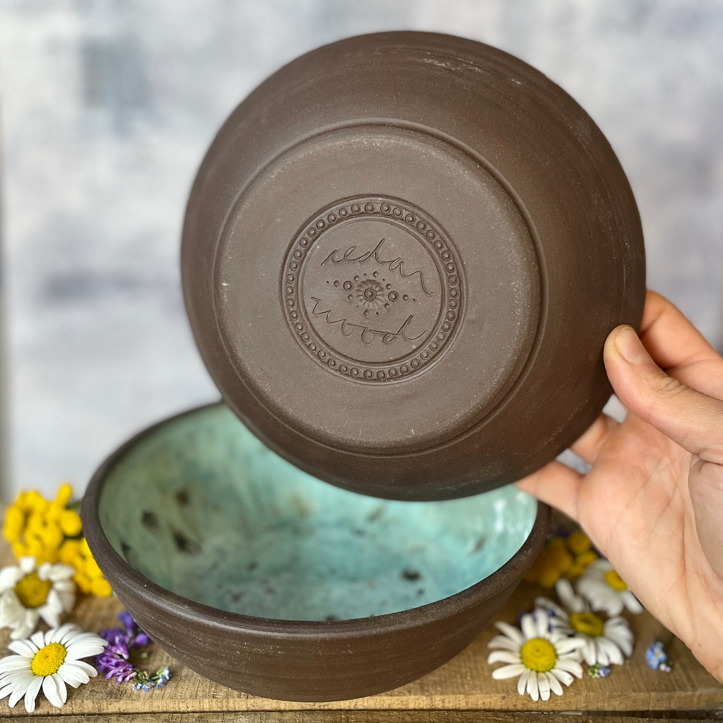 93. Set of Two 2"x7" Classic Glazed Bowls