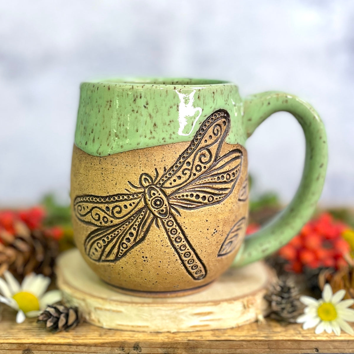 15. 18oz. Dragonfly Mug