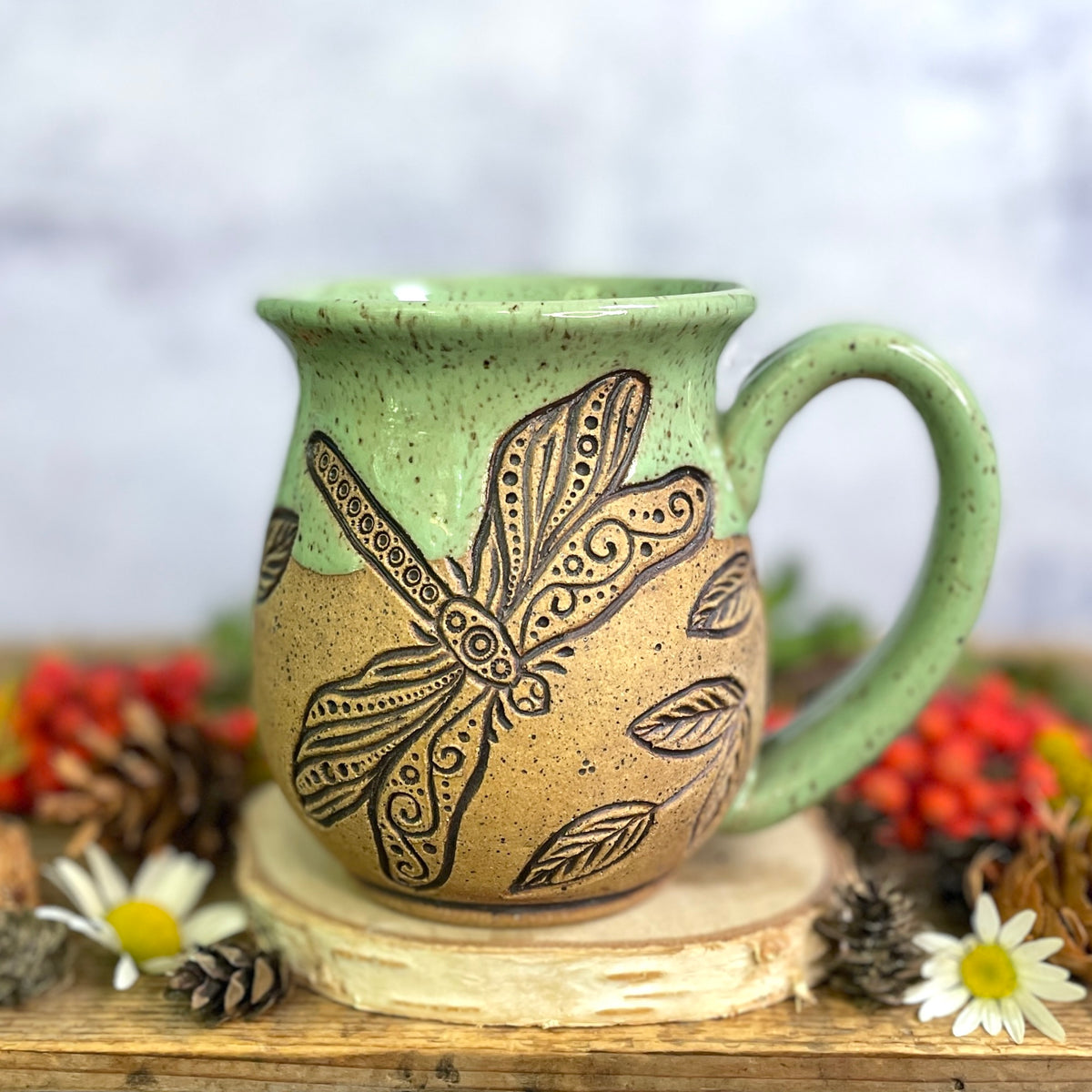 17. 18oz. Dragonfly Mug