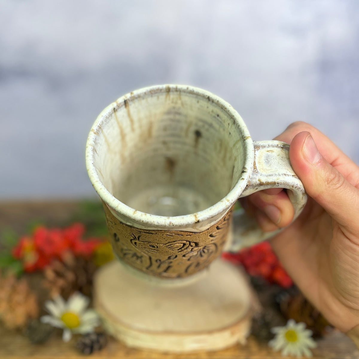 25. 16oz. Pika and Wildflower Mug