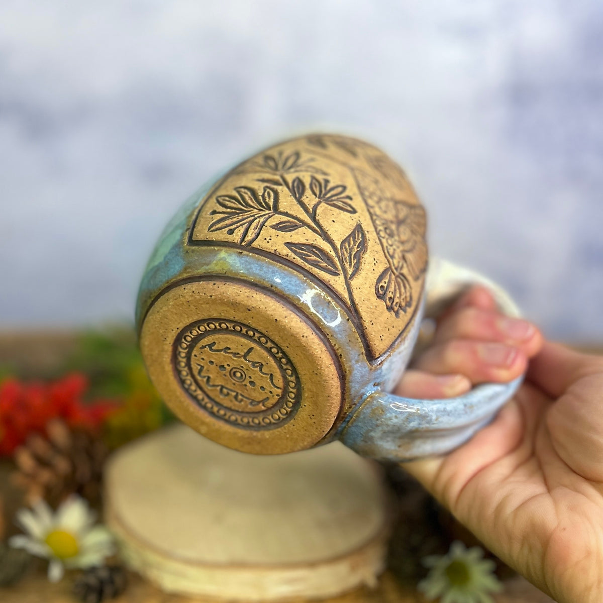 26. 18oz. Hummingbird and Wildflower Mug