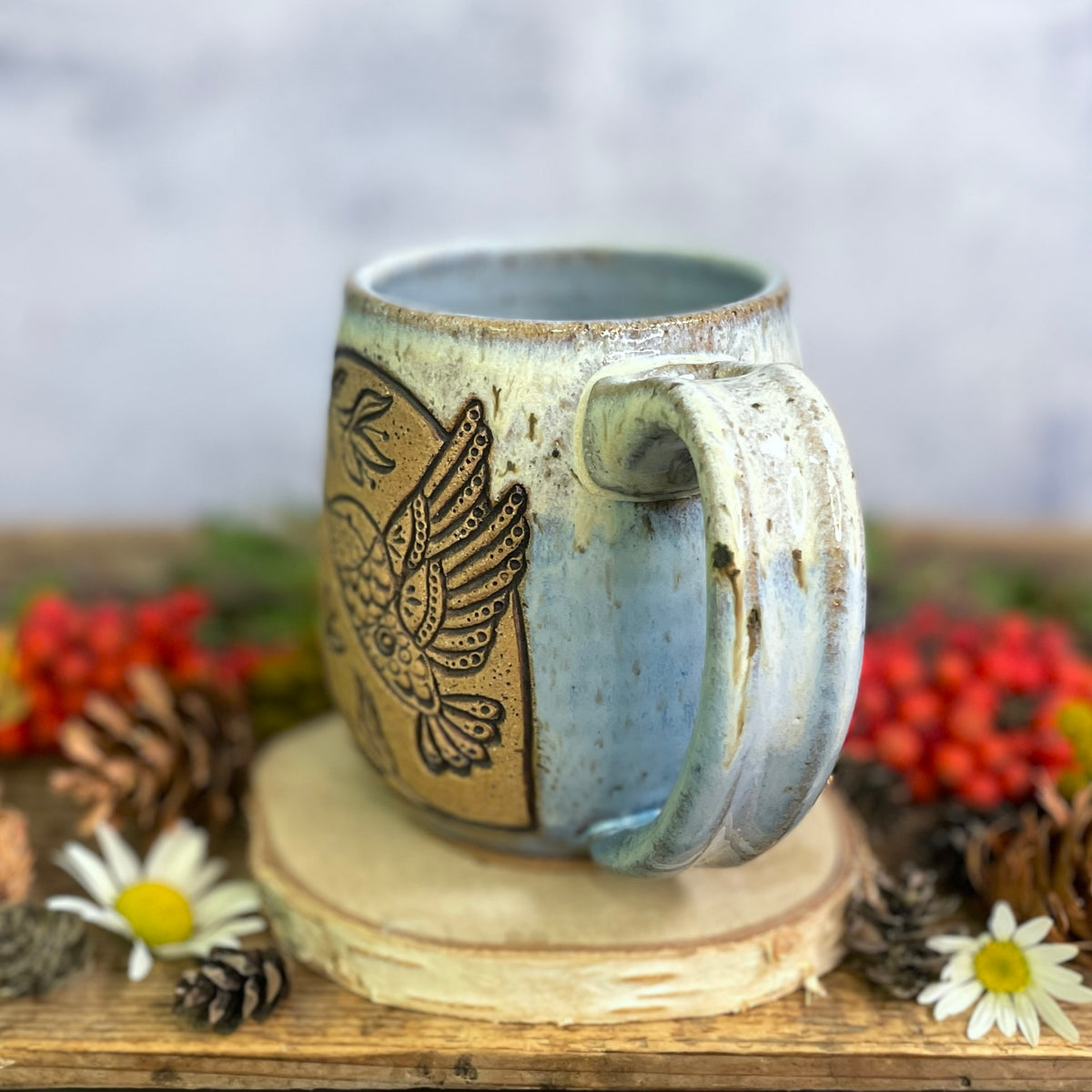 26. 18oz. Hummingbird and Wildflower Mug