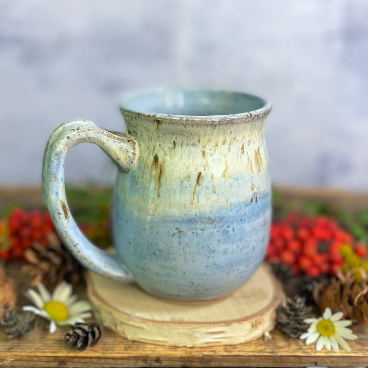 27. 18oz. Pika and Wildflower Mug