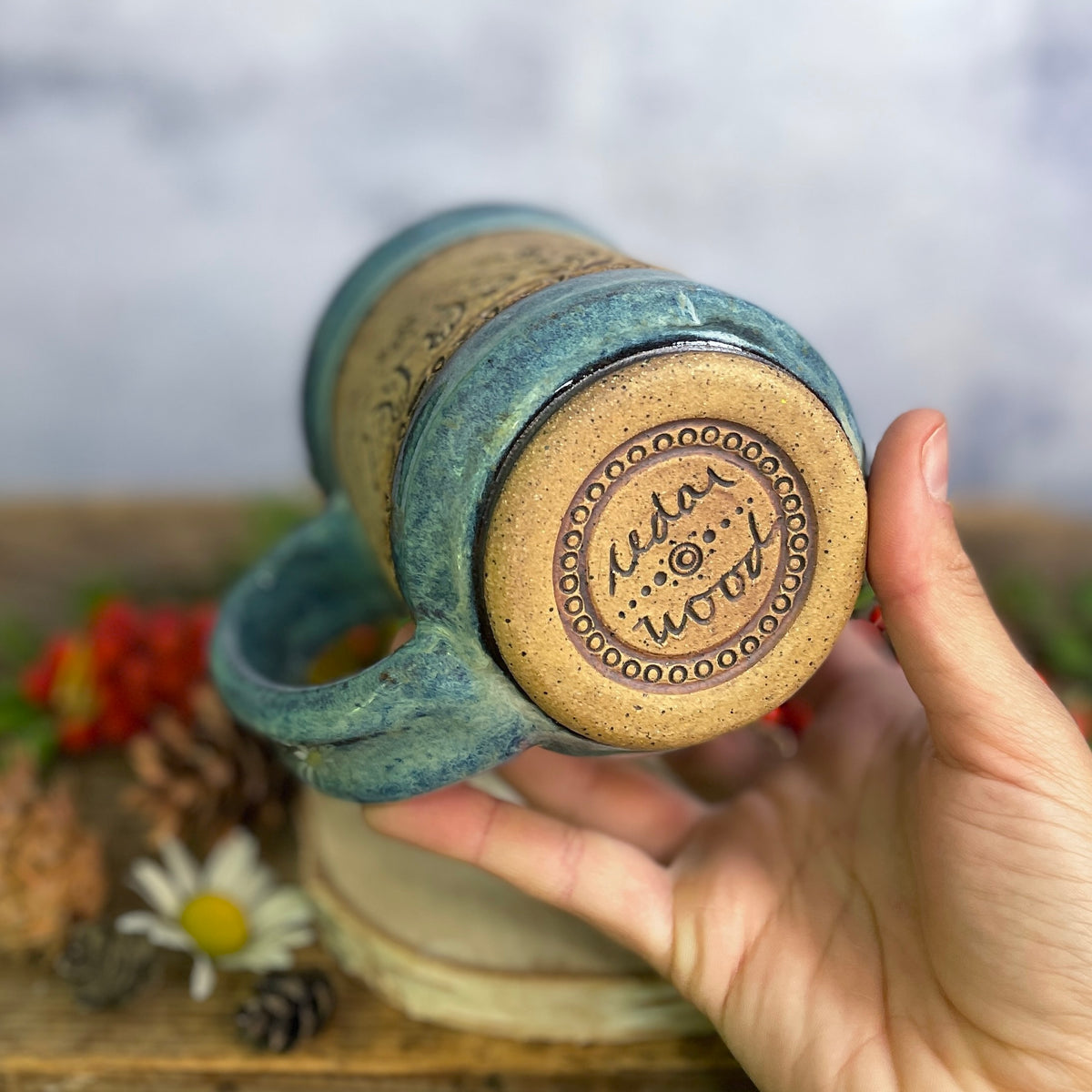 30. 16oz. Bear with Cubs and Huckleberries Mug