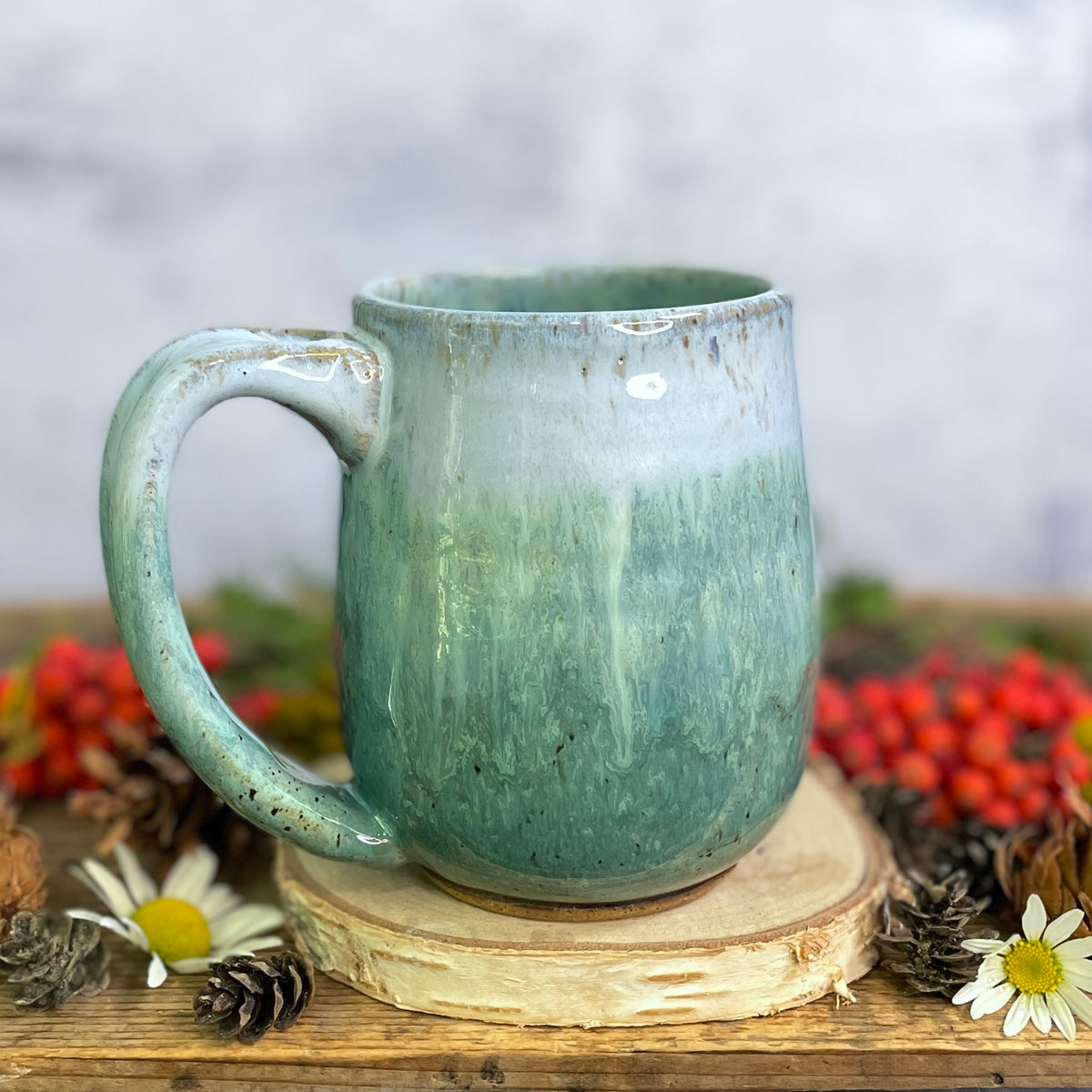 32. 17oz. Bear and Salmon Mug