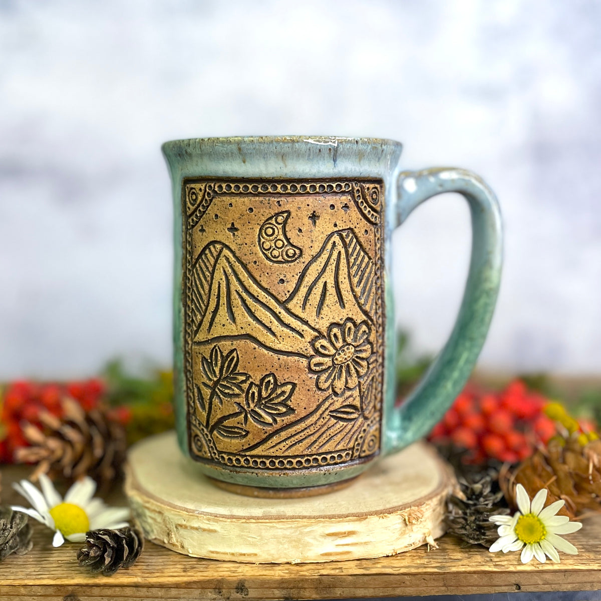 36. 16oz. Mountain Wildflower Mug