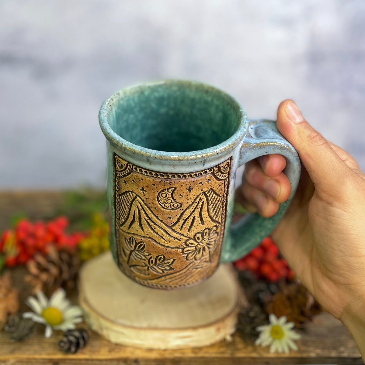 36. 16oz. Mountain Wildflower Mug