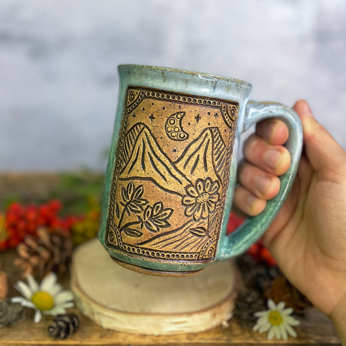 36. 16oz. Mountain Wildflower Mug