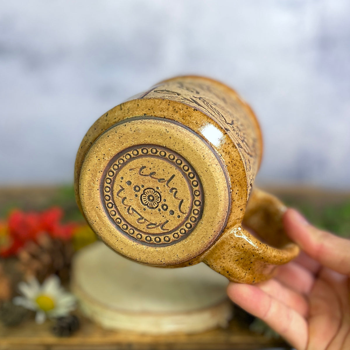 38. 17oz. Autumn Chickadee Mug