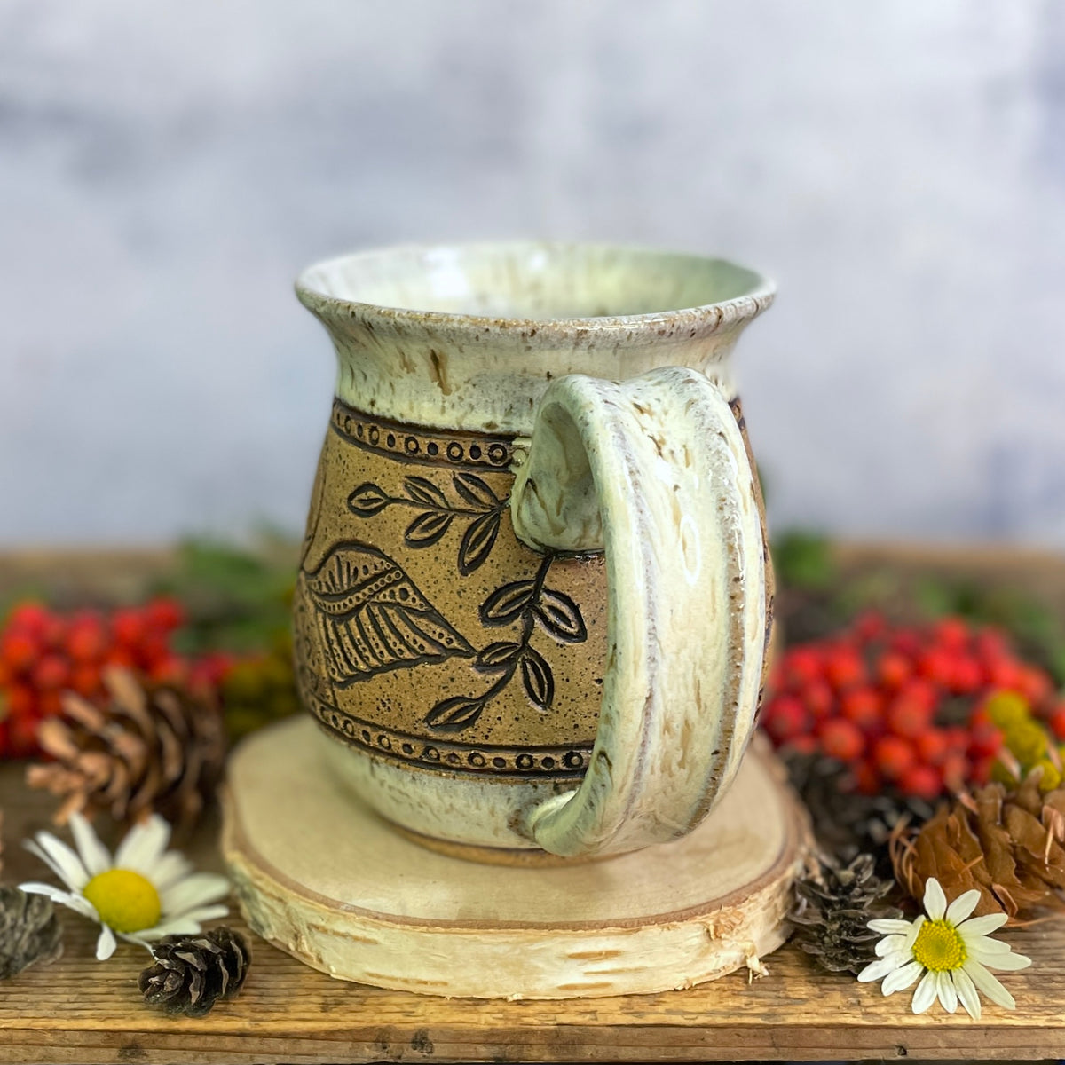 39. 18oz. Loon and Marsh Plants Mug