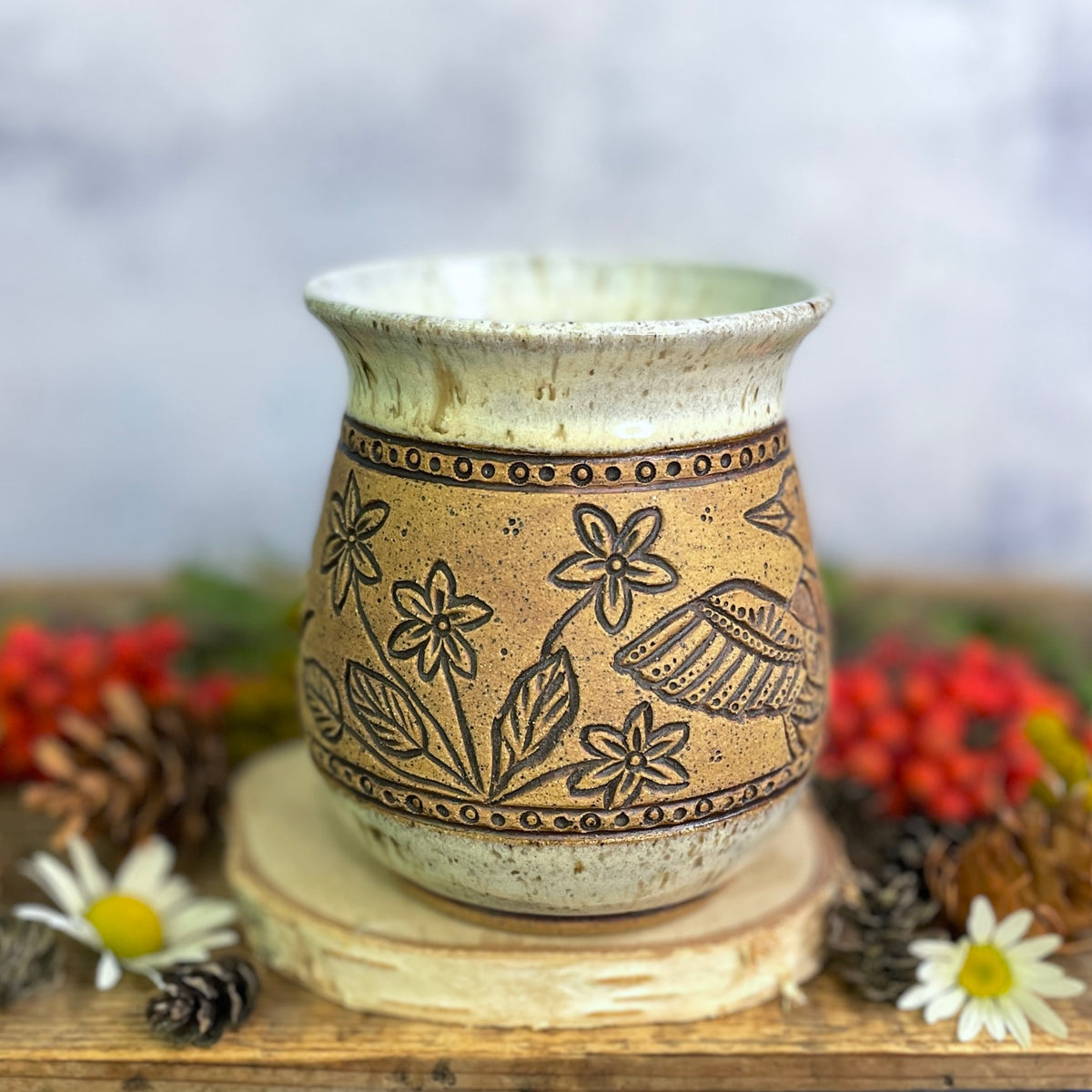 39. 18oz. Loon and Marsh Plants Mug