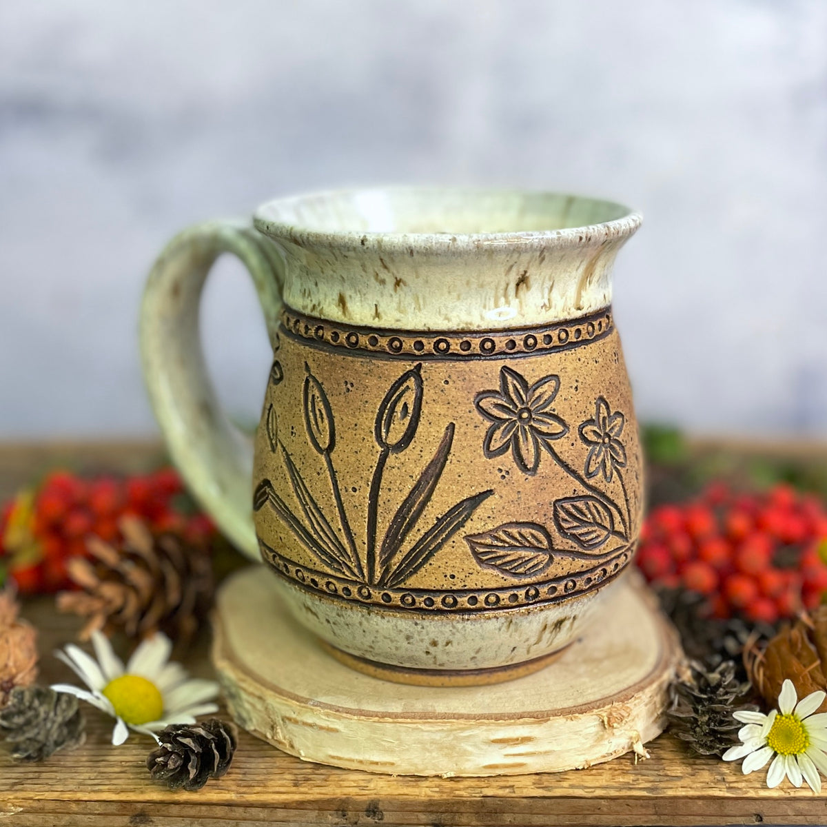 39. 18oz. Loon and Marsh Plants Mug