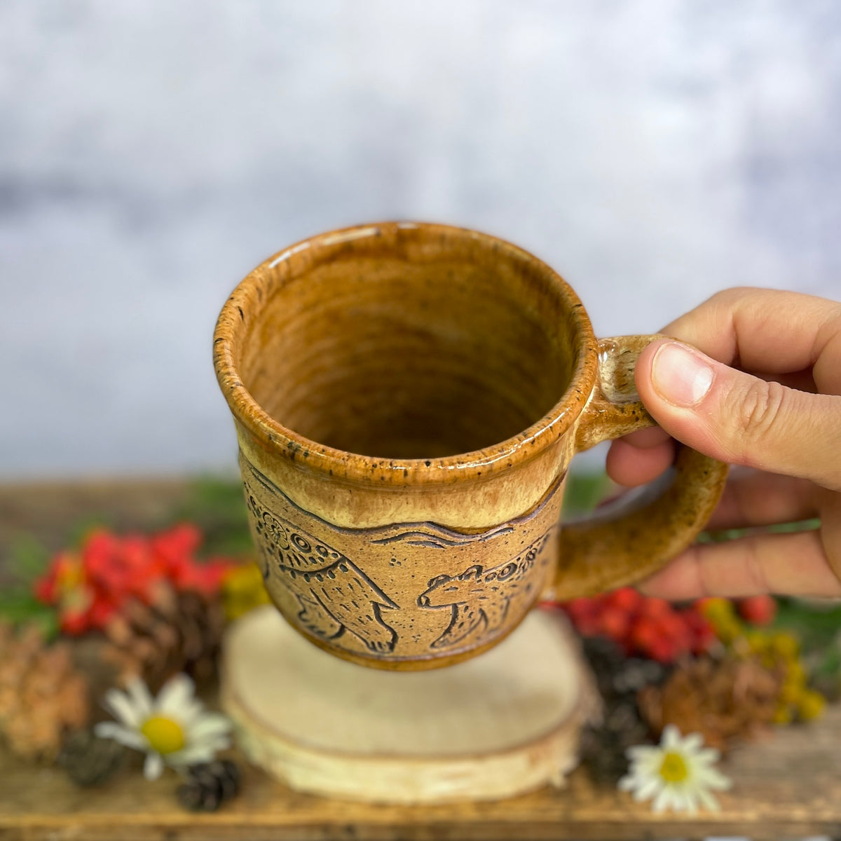 40. 14oz. Bear and Cub Mug