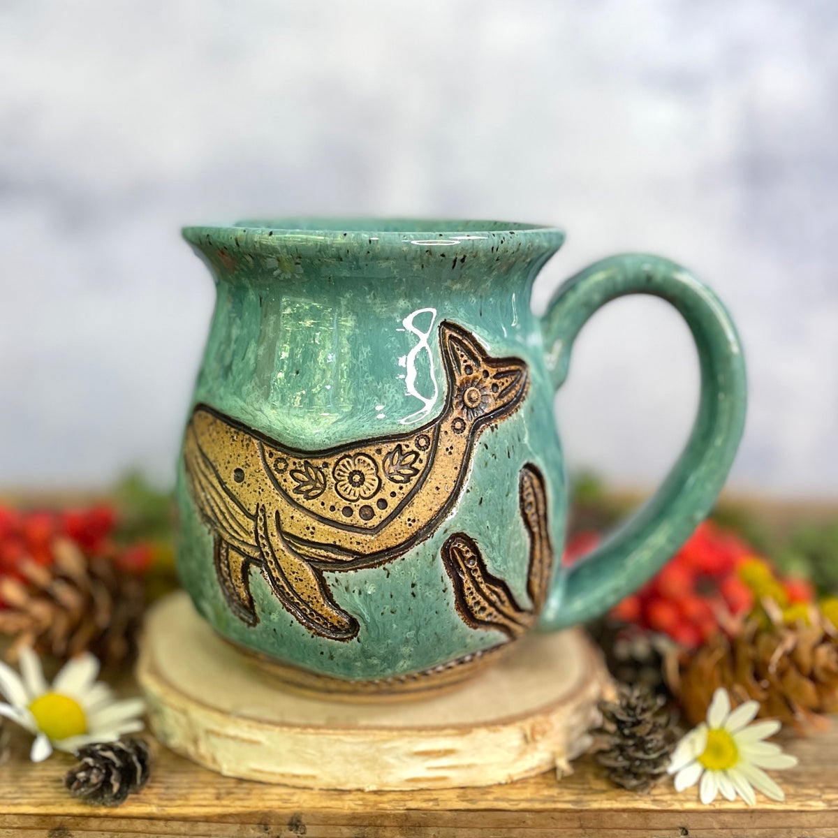 49. 18oz. Pair of Humpback Whales Mug