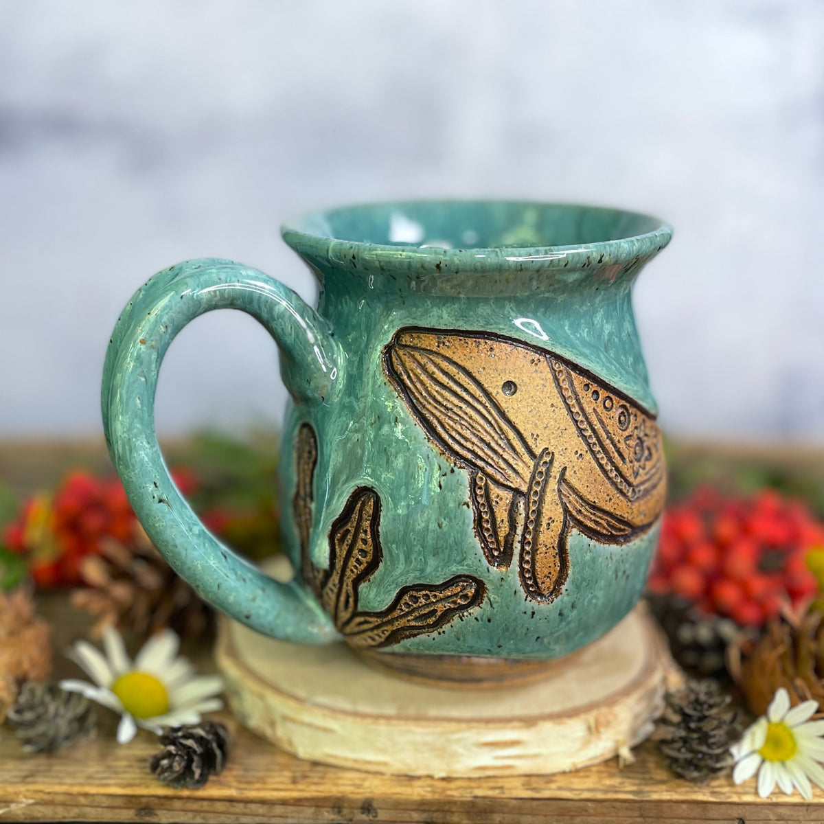 49. 18oz. Pair of Humpback Whales Mug