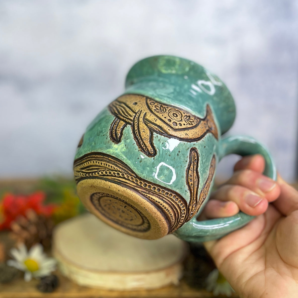 49. 18oz. Pair of Humpback Whales Mug