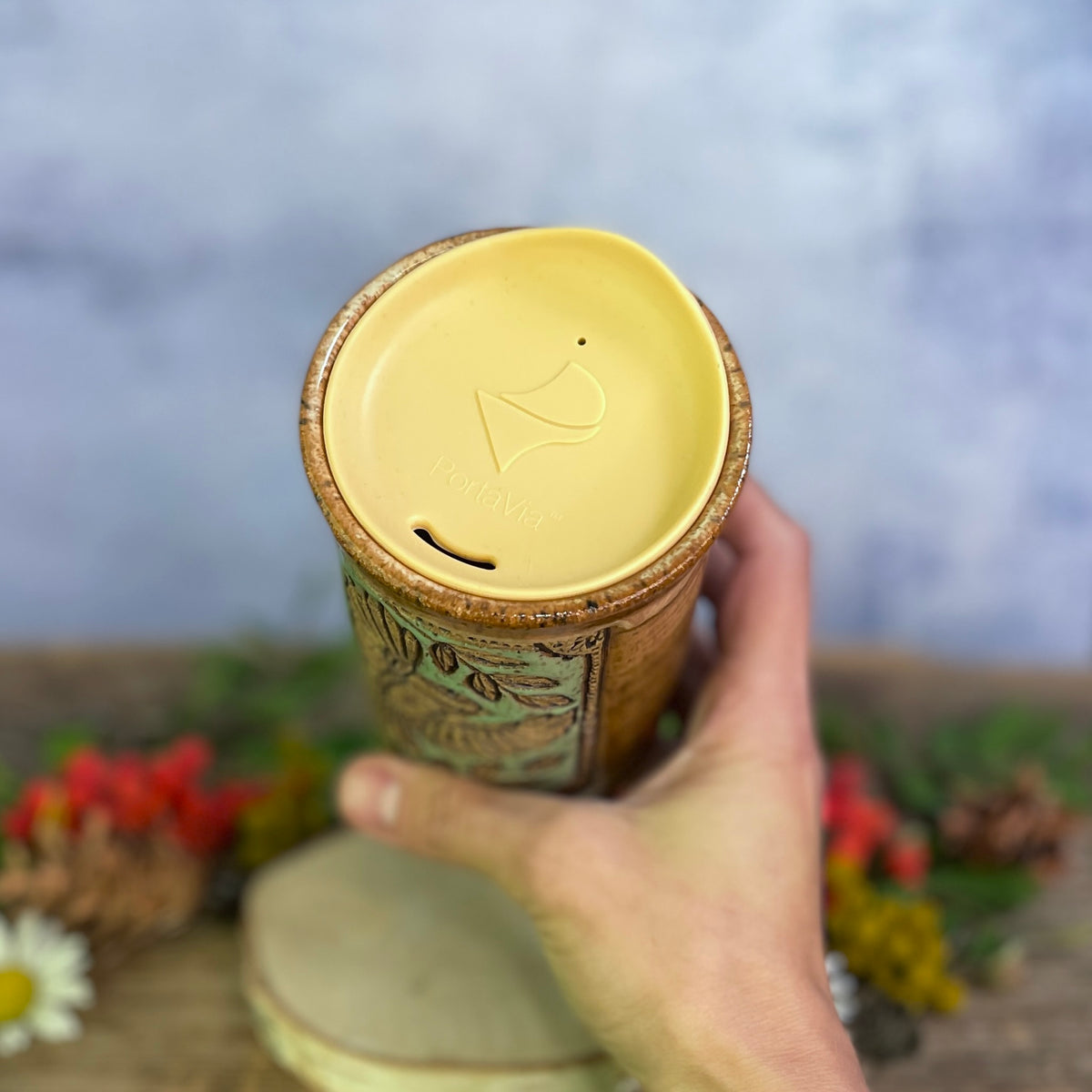 52. 18oz. Chickadee Travel Tumbler