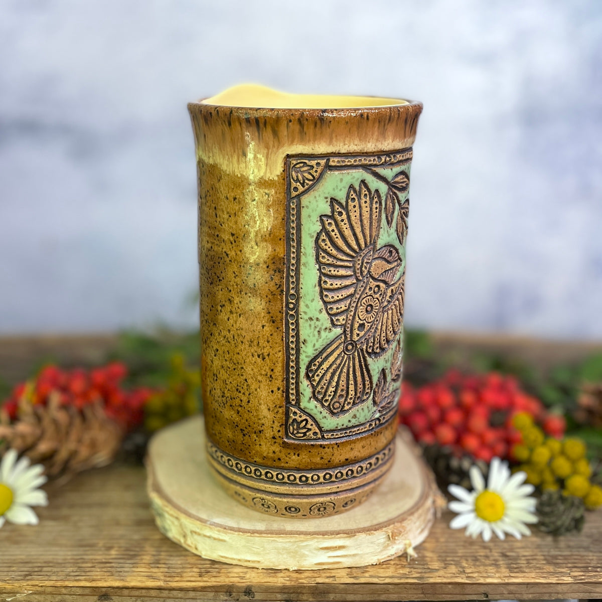 52. 18oz. Chickadee Travel Tumbler