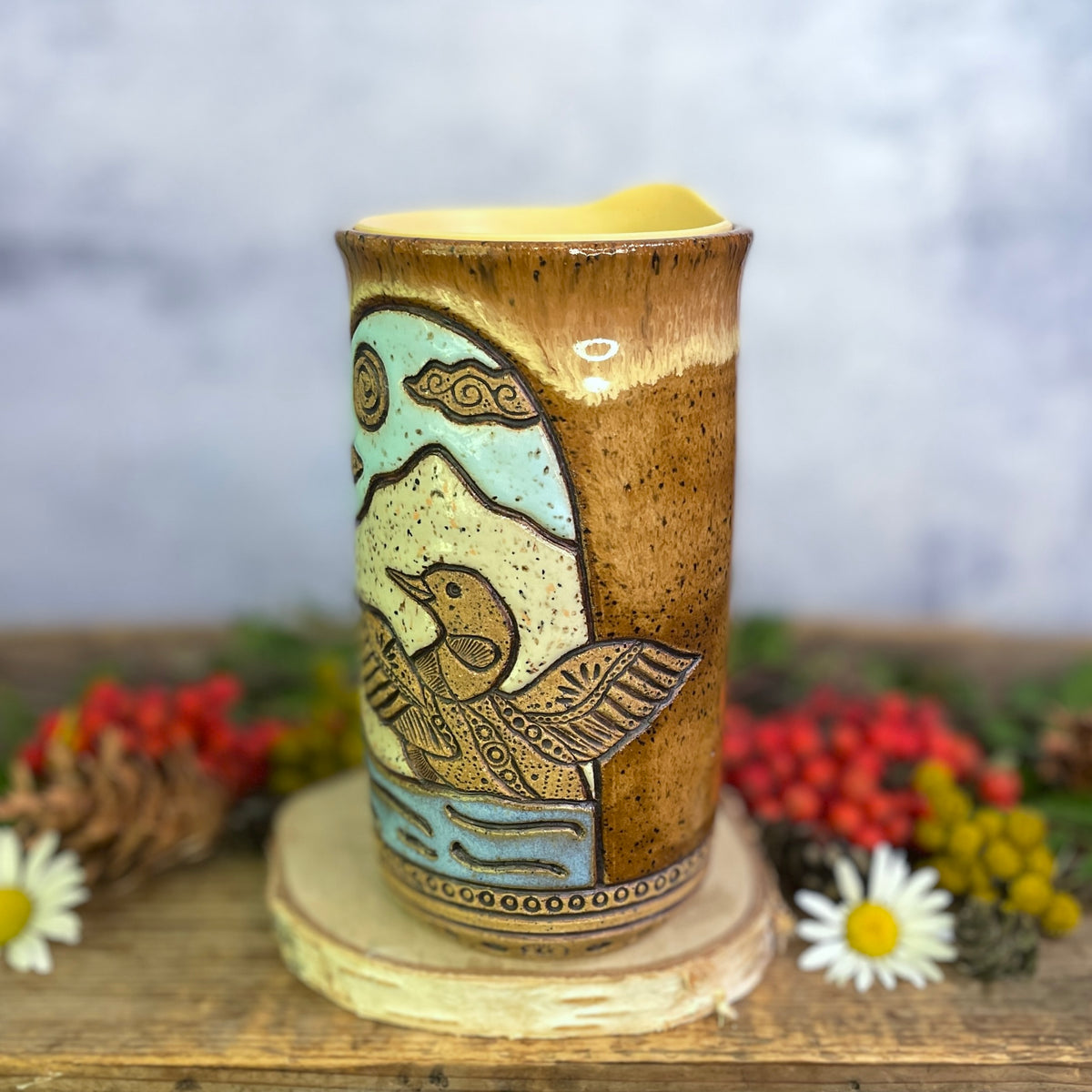 55. 18oz. Loon Travel Tumbler