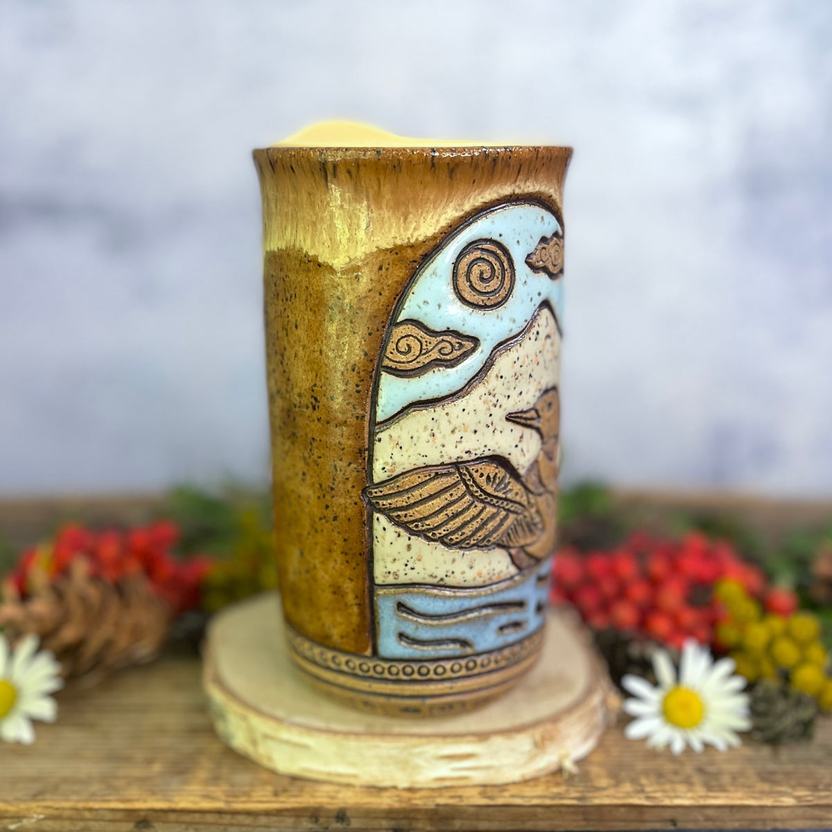 55. 18oz. Loon Travel Tumbler