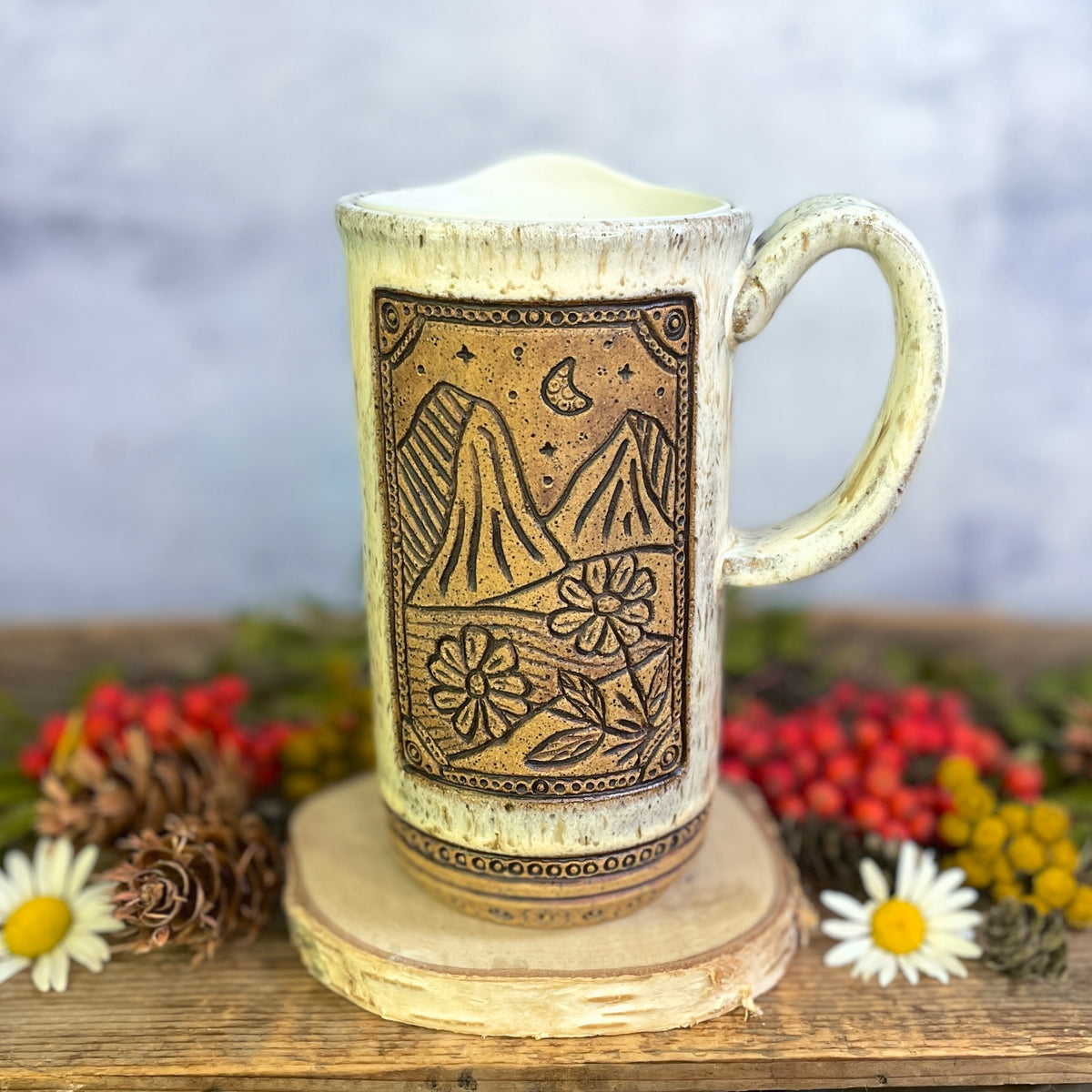 63. 18oz. Mountain Wildflower Travel Mug