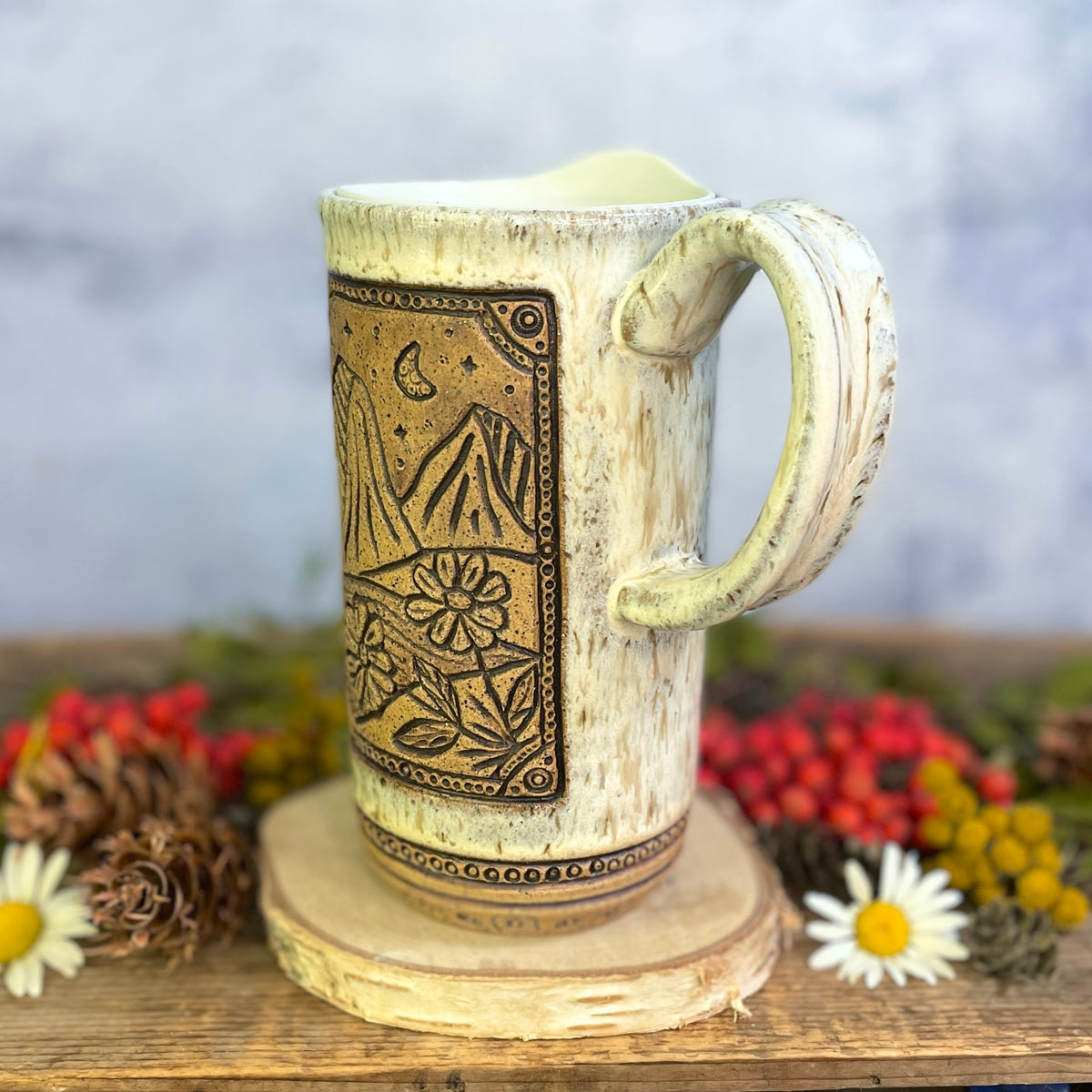 63. 18oz. Mountain Wildflower Travel Mug
