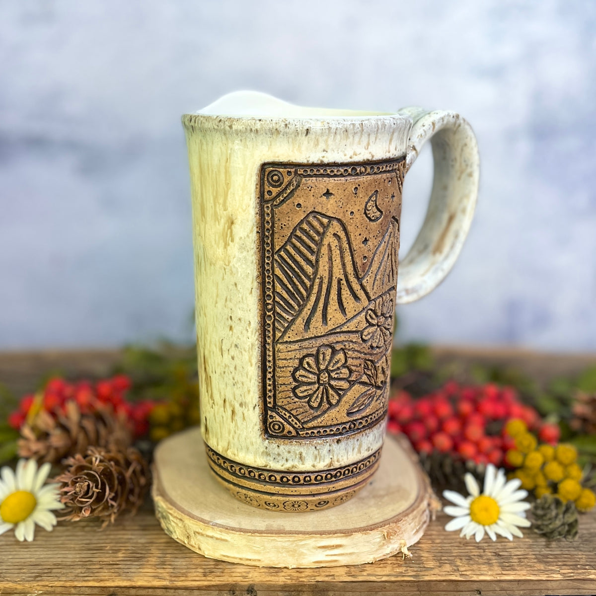 63. 18oz. Mountain Wildflower Travel Mug